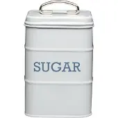 Kitchencraft suikerblik Living Nostalgia 17 cm staal grijs