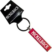 Rock Off Nickelback - Logo Sleutelhanger - Rood/Wit