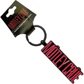 Rock Off Motley Crue - Logo Sleutelhanger - Rood/Zwart
