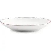 BonBistro Mokkaschotel 12,5cm burgundy rim Basic White (Set van 6)