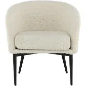 Svea - Liro fauteuil - teddy - wit