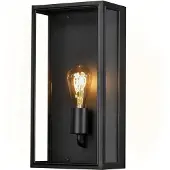Konstsmide Moderne buiten wandlamp Carpi 40 cm zwart