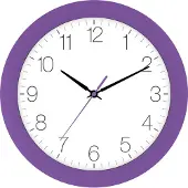 Eurotime Wandklok VIOLET PAARS modern design