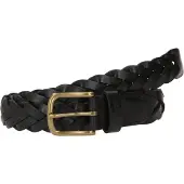 Levi's Riem 'Leather Braid Belt' zwart