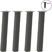 vidaXL Console tafelpoten 4 st 72 cm staal antraciet