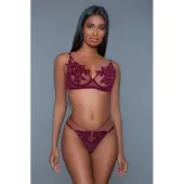 Be Wicked Evangeline BH Set - Bordeaux | Maat 637488506306