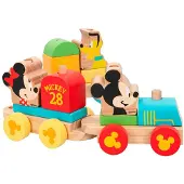 Woomax Mickey Y Minnie Houten Trein 14 Stukken