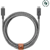 Native Union Kabel, 2,4 meter, USB-C, USB-C, USB 2.0, 0,48 Gbit/s, zwart, wit