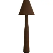 Light & Living Vloerlamp Devia Ø 50cm - bouclé - bruin