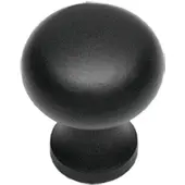 Intersteel Meubelknop Paddenstoel ø30mm - smeedijzer zwart