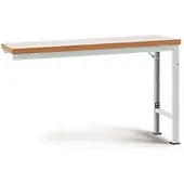 Manuflex aanbouw-werkbank Profi speciaal, tafelblad kunststof, 2000 x 700 mm, lichtgrijs