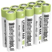 Batterijenhuis AAA Lithium Batterijen 10x
