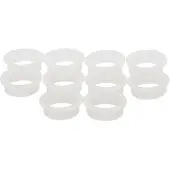 Intersteel set 10 nylon ringen 20mm-18mm - wit