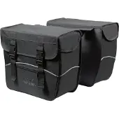 Polydaun Dubbele Fietstas Pannier 34l Zwart