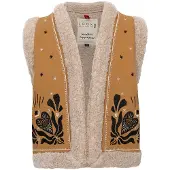 LOOXS Meisjes gilet boho oker