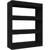 vidaXL Boekenkast/kamerscherm 80x30x103 cm bewerkt hout zwart
