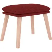 vidaXL Voetenbank 45x29,5x35 cm stof wijnrood