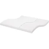 vidaXL Schuimmatras, wit, 200x200 cm, 7 zones, stevigheid 20 ILD