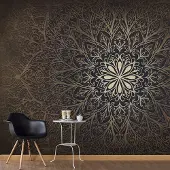 Karo-art 392cm X 280cm - Zelfklevend fotobehang - Mandala, 8 maten, premium print