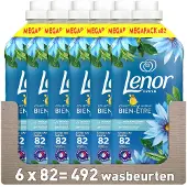 Lenor 6x Lenor Wasverzachter Zeebries 82 Wasbeurten 1722 ml