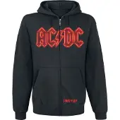 AC/DC Vest met capuchon - PWR UP - S tot XXL - voor Mannen - zwart | Maat XXL