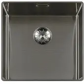 Lorreine Slim Series spoelbak 40x40cm Gun Metal