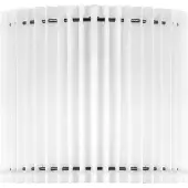Home Sweet Home Papieren Gevouwen Lampenkap - Cilindrisch - White - ø20 x 17 cm - E27 fitting - Voor Wandlampen en Tafellampen - Ontworpen voor woonkamer en eetkamer