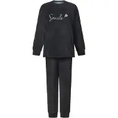 Lunatex - Dames Huispak - Pyjama - Zwart - Maat L