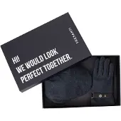 Tresanti | DEMPSEY I Giftset flatcap and gloves | Blauw