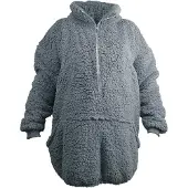Unique living hoodie willow dark grey -70x87cm