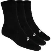 Asics Crew Zwart Unisex 3-Pack Sokken || Maat: 43-46