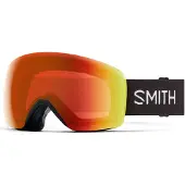 Smith - Skibrillen - Skyline Black Chromapop Everyday Red Mirror voor Unisex - Zwart