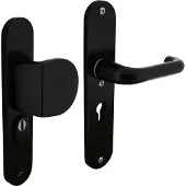 Intersteel Veiligheidsbeslag SKG3 greep/kruk PC55mm met kerntrekbeveiliging - aluminium/zwart