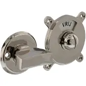 Intersteel Toilet-/badkamersluiting Degeorge vrij/bezet met 8 mm stift - nikkel glans