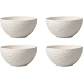 Villeroy & Boch Kom Manufacture Rock Blanc (4-Delig)