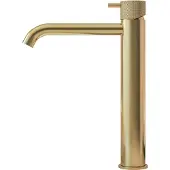 Hotbath Cobber X CX003HC Wastafelkraan - Geborsteld Messing PVD - Zonder Waste - Messing - Kranen, Wastafelkranen, Opbouw Wastafelkranen