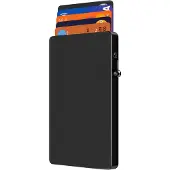 Musthavz MagSlider MagSafe Aluminum Wallet Zwart