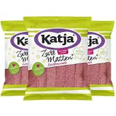 Katja 3x Zure Matten Aardbei 125 Gr
