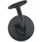 Intersteel | Leuninghouder centraal hol zadel | Blind Zwart