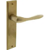 Intersteel Deurkruk Banaan op blind schild - messing getrommeld
