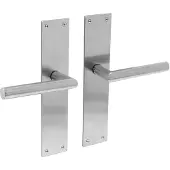 Intersteel Deurkruk Jura met schild 250x55x2mm blind rvs geborsteld