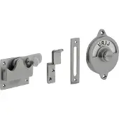 Intersteel WC-overslag vlak vrij/bezet - chroom mat
