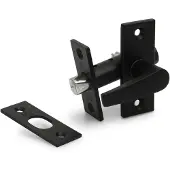 Dx Insteekgrendel met sluitplaat lengte 55mm - zwart