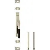 Intersteel Pomp-espagnolet Ton 222 nikkel mat/ebbenhout met stangenset 2x 1250 mm