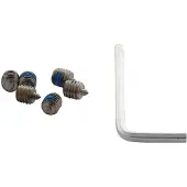 Intersteel 6 inbusboutjes M6x6mm gepunt met inbussleutel