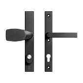 Axa Smal Veiligheidsbeslag Edge Zwart knop-kruk PC92 anti-kerntrek SKG***