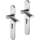 Impresso Wigston RVS geborsteld op Ovaal schild