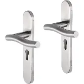Impresso Chester RVS geborsteld op Ovaal schild PC55