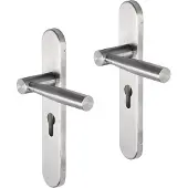 Impresso Retford RVS geborsteld op Ovaal schild