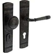 Intersteel voordeurbeslag Helena PC72mm met kerntrekbeveiliging - oud grijs